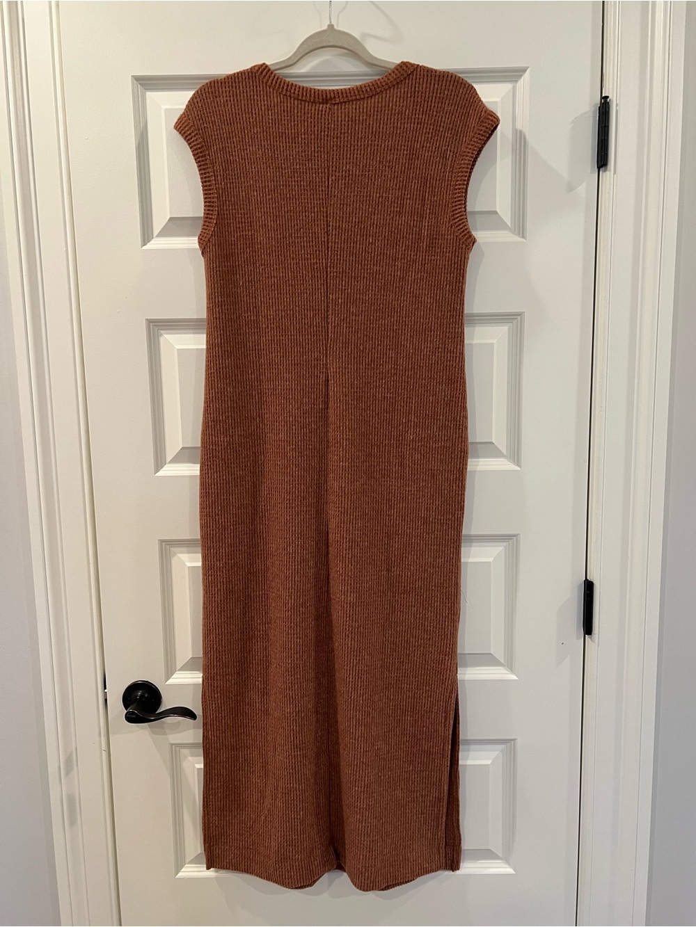 Women’s Sleeveless Maxi Dress in Rust - Picture 6 of 11